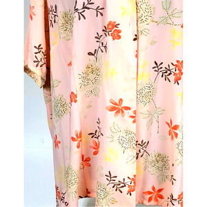 Laura Scott Button-up Women's Blouse. Short Sleeve Top. Multi Pastel 26W Poly